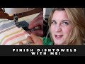 Dish Towels from My Rigid Heddle Loom - How to Finish