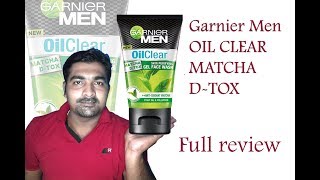 Garnier Men Oil Clear Matcha D-Tox Facewash with Power Of Detox Review!garnier cleanser