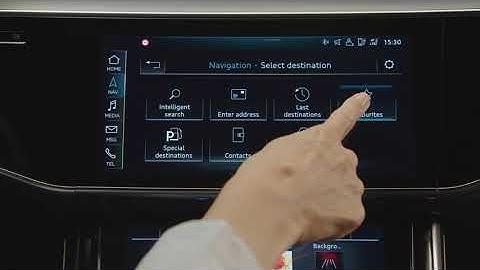 How to store favourites in MMI | Audi Explanatory Video