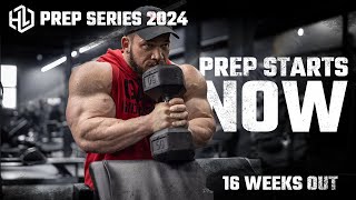 16 WEEKS OUT | Hunter Labrada | Prep starts now | ARM DAY: First workout of prep  | PREP 2024