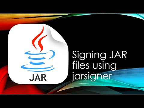 Signing JAR files using JARSIGNER