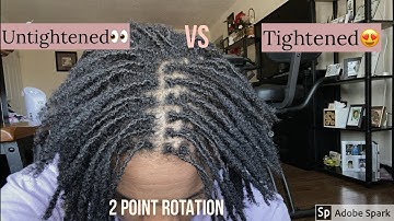 Self retightening my DIY Micro Locs : 2 Point Rotation