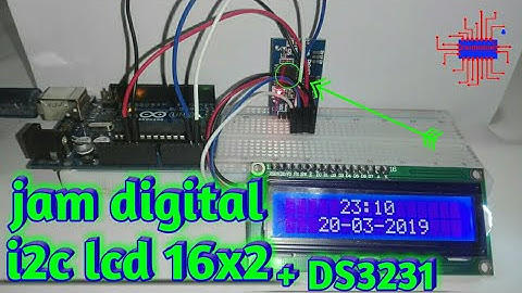 Arduino project - Jam digital i2c lcd16x2 + ds3231 - fahrudin afif
