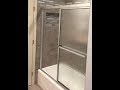 How to install a basic sliding  tub/shower door.