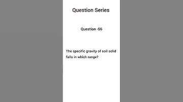 Geotechnical Engineering Interview Question Series| Basic Level Questions