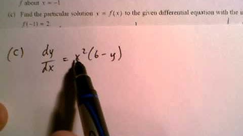 BC FRQ 2009 BC4 (Parts a and c)