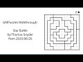 GMPuzzles - 2020/06/20 - Star Battle by Thomas Snyder