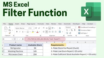 FILTER Function in Microsoft Excel