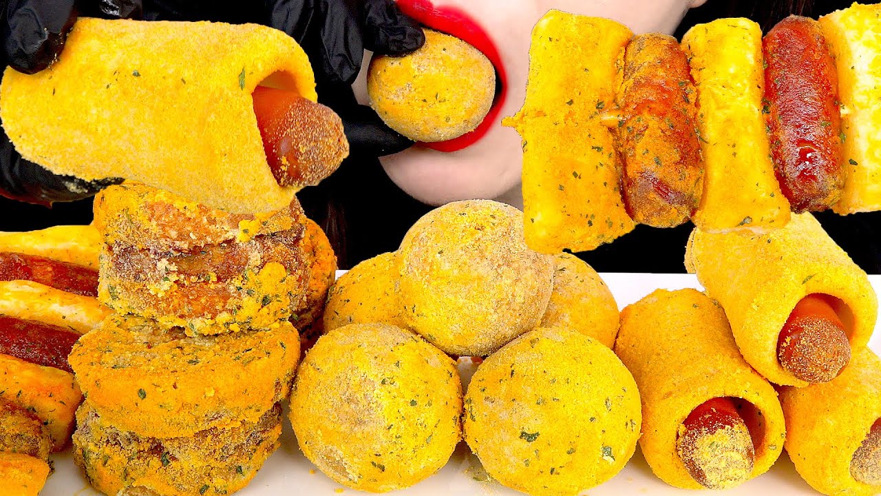 ASMR BBURINKLE SIDE MENU CHEESE BALLS HOT DOGS 뿌링클 사이드메뉴 먹방 MUKBANG EATING SOUNDS 咀嚼音 | ZOEY ASMR