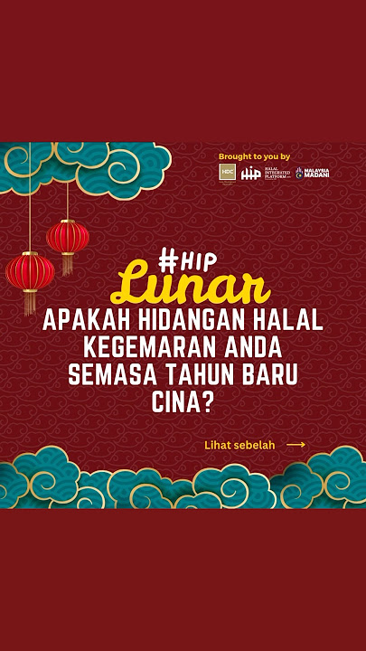 Jom kita lihat apakah produk produk Halal yang ditawarkan oleh ahli HIP untuk tahun baru cina ini.