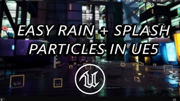 Rain + Splash Niagara System for UE5 + UEFN in 1 MIN