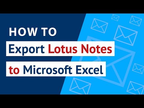 How to Export Lotus Notes to Excel ? Export Lotus Notes Email to Excel with NSF Converter