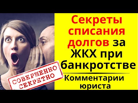 Секрет списания долгов по ЖКХ при банкротстве физического лица