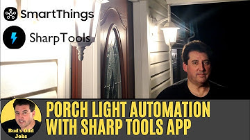 SmartThings & SharpTools Routine - Lights Activated & Echo Notification After Porch Motion