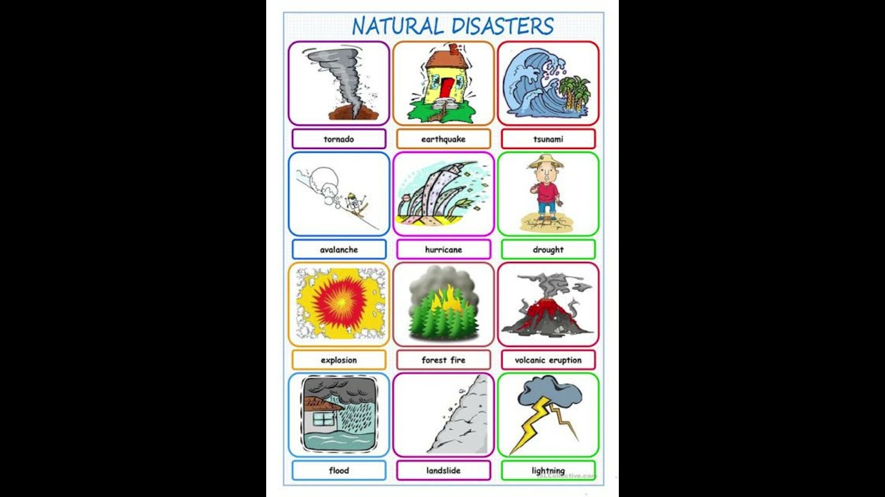 Some Natural Disasters|| Name of disasters and image