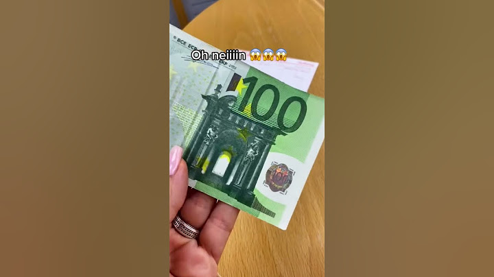 That's how fast you can get rid of 100€! 💶 ...because one has foisted a false bill on me 😏