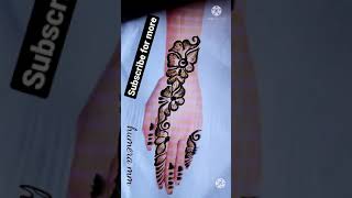 Arabic Mehndi design||easy and simple shaded henna#shorts