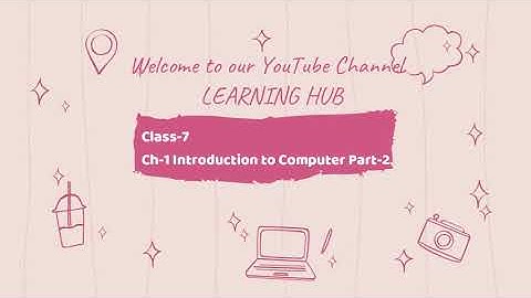 Class-7 Ch-1 Introduction to Computer Part-2