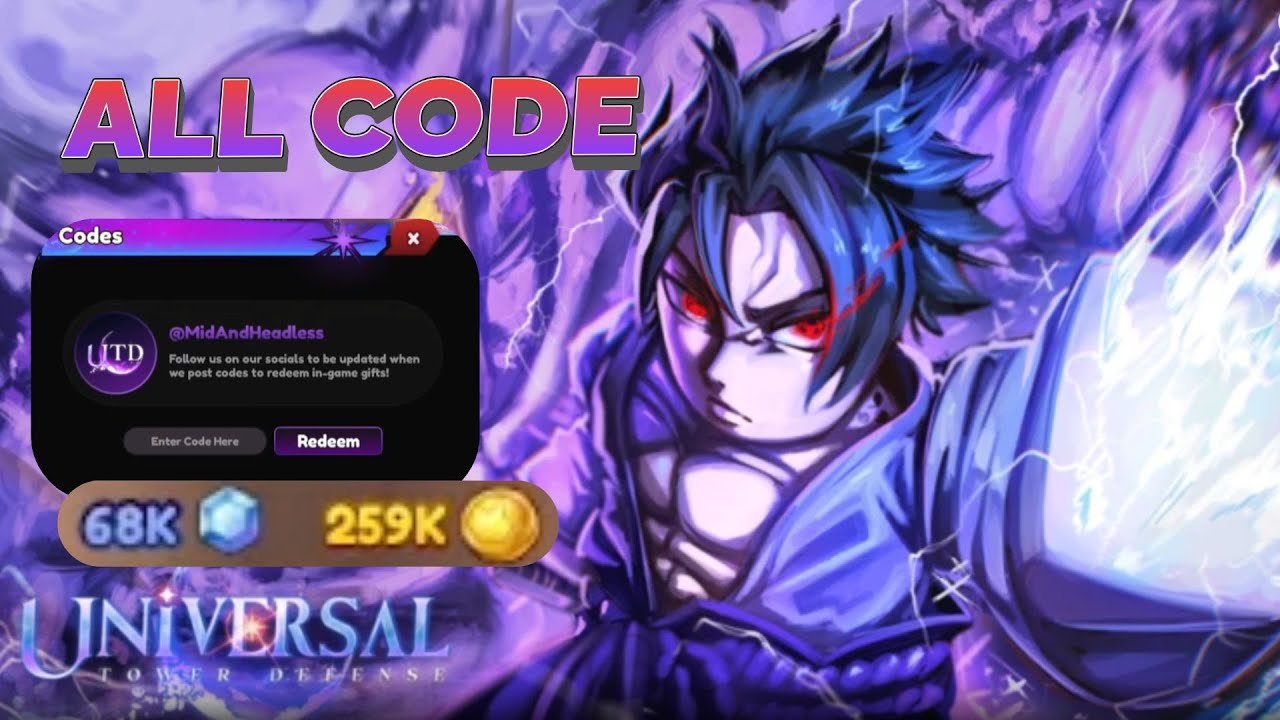 [ALL CODE] Cách trở thành người giàu nhanh nhất Universal Tower Defense