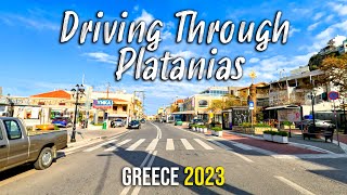 Driving through Palatanias, Kreta, Greece