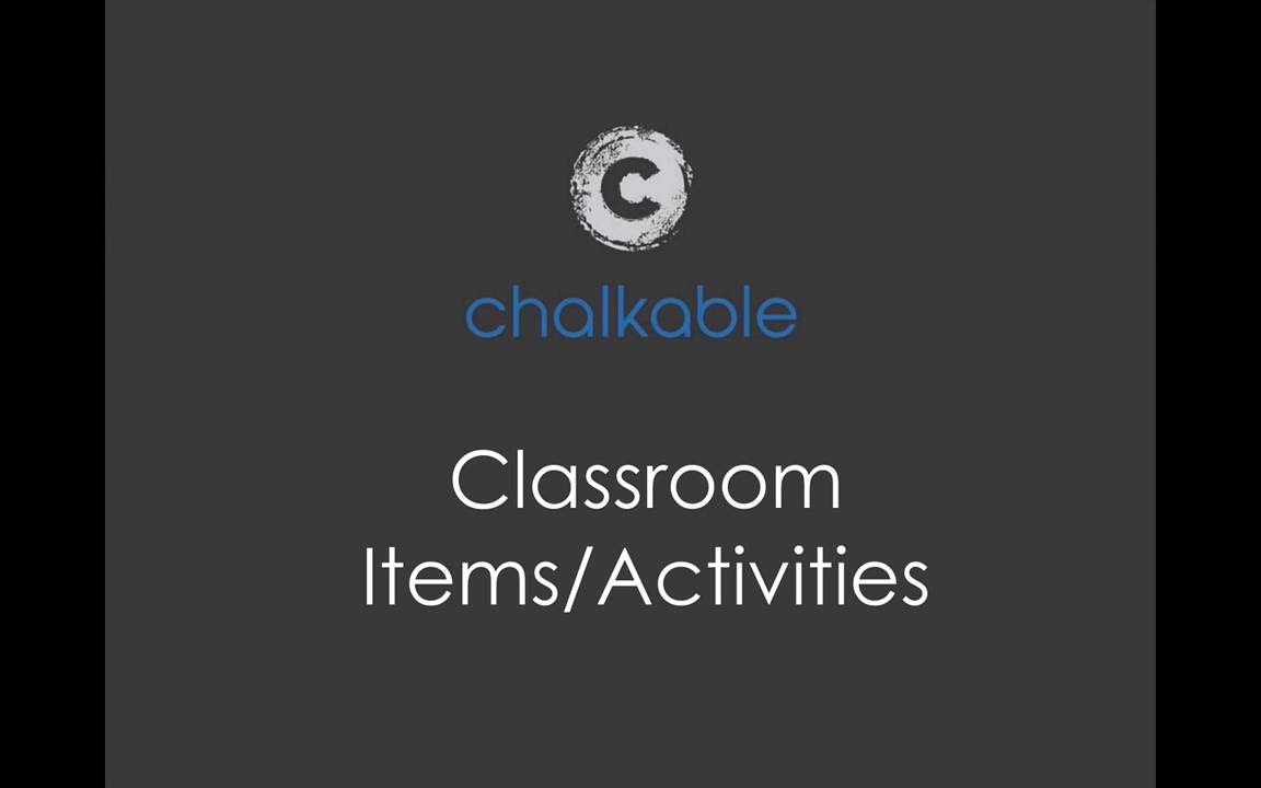 Chalkable Classroom Items/Activities - Module 8 - YouTube