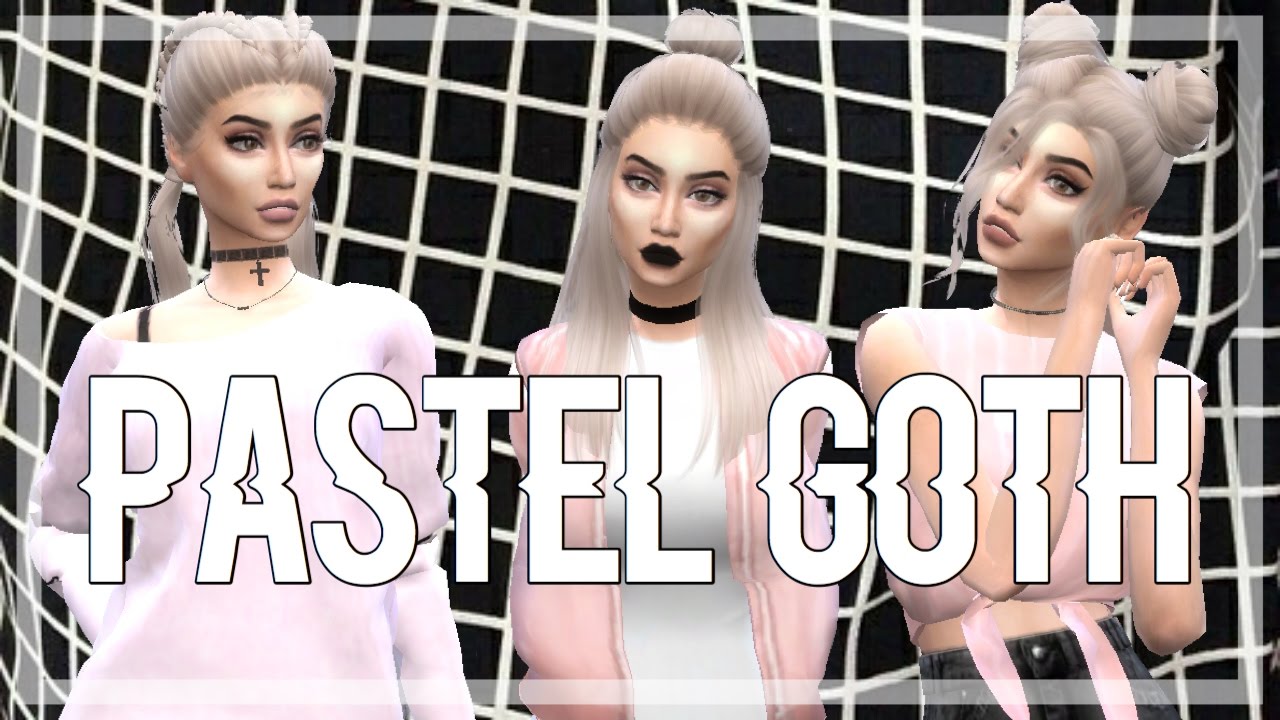 The Sims 4 | CAS: Pastel Goth - YouTube