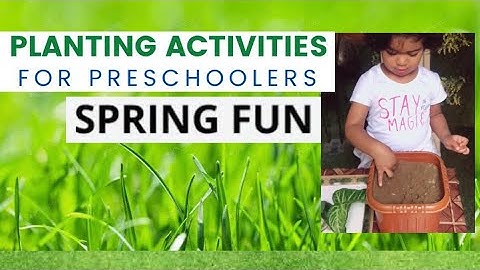 Planting Activities for Preschoolers and Kindergarten