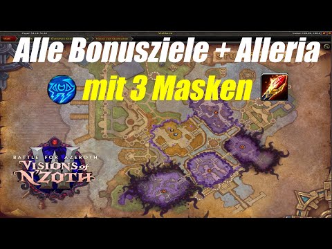 WoW 8.3 - Verstörende Vision von Sturmwind Full clear mit 3 Masken Arkan Magier