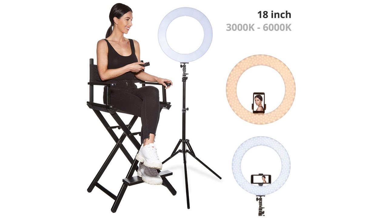 Practical LED Photography Ring Light Dimmable Lighting Photo Video Makeup Stand