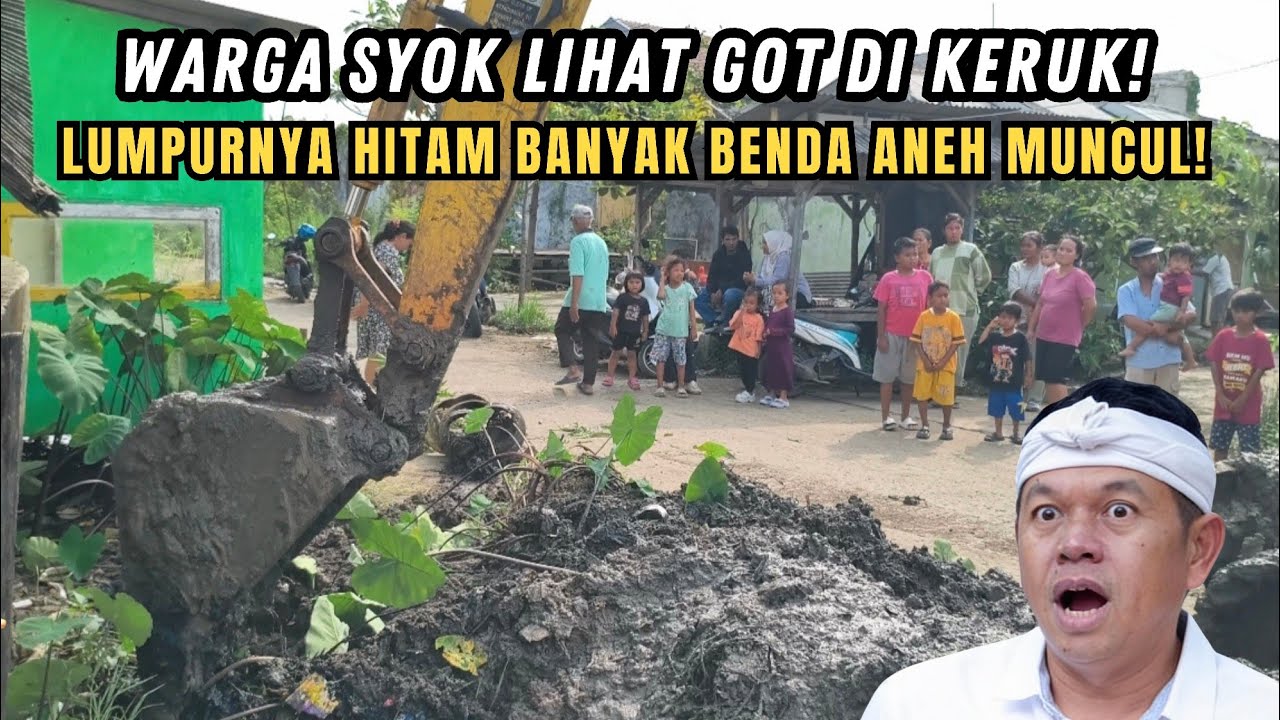 WARGA SYOK❗SAAT LIHAT GOT DI KERUK EXCAVATOR❗BANYAK BENDA ANEH MUNCUL DI BALIK LUMPUR HITAM PEKAT❗