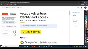 Level 3: Google Cloud Adventures || Arcade Adventure: Identity and Access I #ARC233 lab || #arcade
