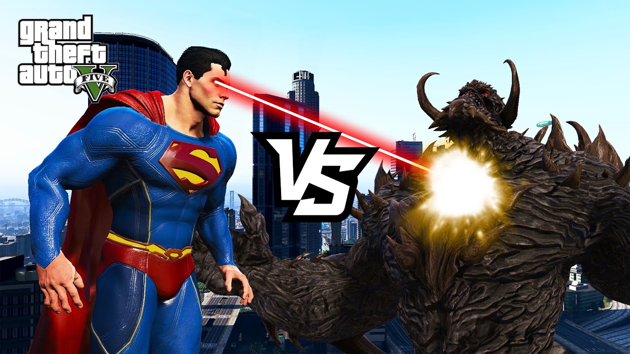 GTA 5 - Superman vs Doomsday [4K 60 FPS]
