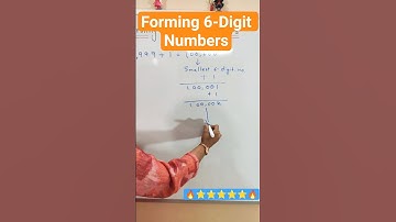How to Form 6-Digit Numbers? | Formation of 6-Digit Numbers |#shorts #shortsvideo #maths #education