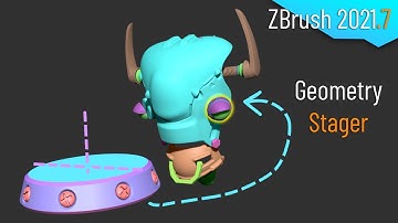 087 ZBrush 2021.7 - Geometry Stager! Store two states for any subtool for  placement and symmetry!