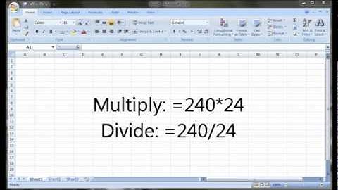 How to do Basic Math Functions on Microsoft Office Excel 2007
