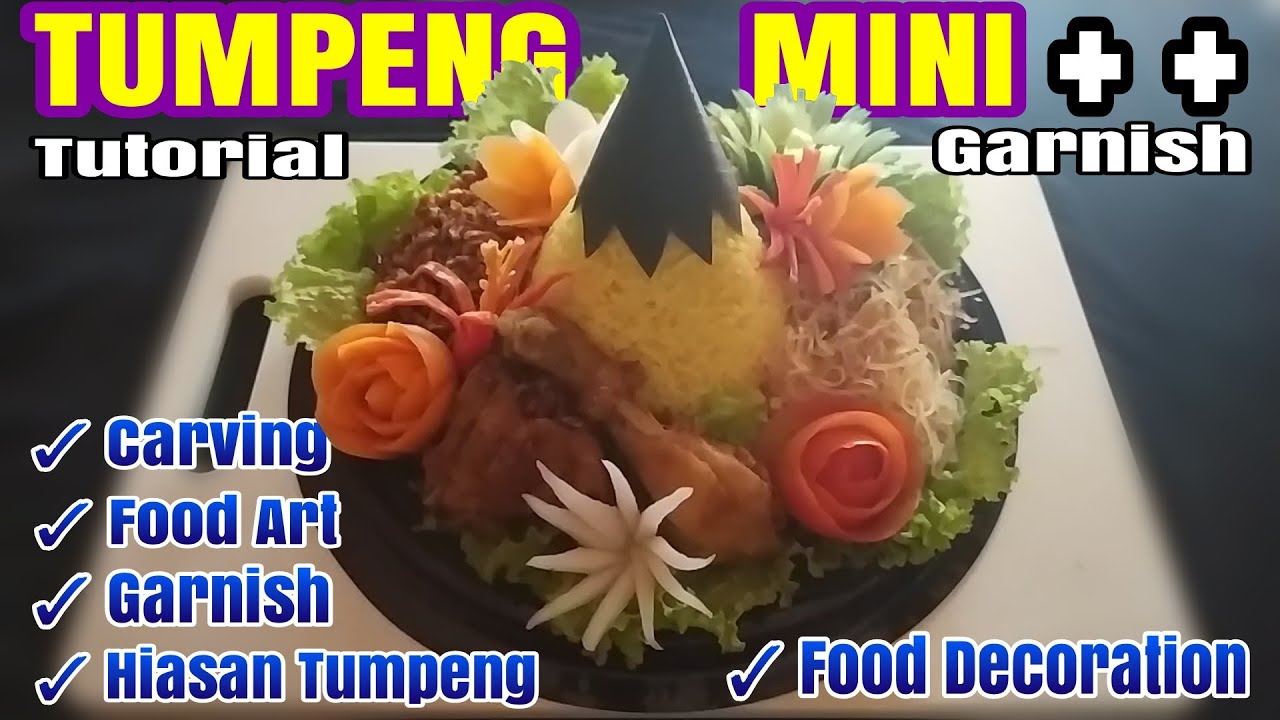  Cara  Menghias  Tumpeng  Mini  Cantik Garnish Tumpeng  Nasi  