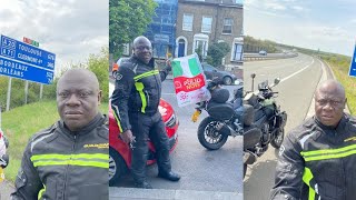 LONDON TO LAGOS BIKER, KUNLE ADEYANJU ARRIVES NIGERIA