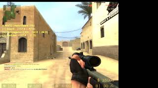 CRAZY AWP KILL IN CS SOURCE DEATHMATCH! (with stretched rez)