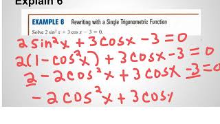 Solving Trig Functions Using Identities Example 6