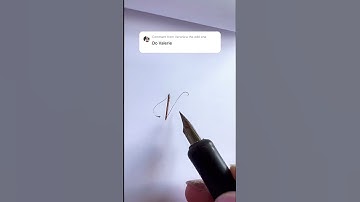 Calligraphy Writing - Name Valerie #shorts #calligraphy #gold