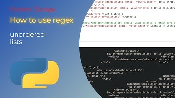How to Web scrape unordered lists | Python - Scrapy - re | Real Estate Spider