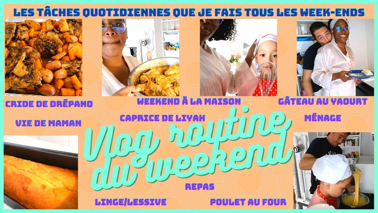 WEEKEND VLOG: ROUTINE DU WEEKEND//EN PLEIN CRISE DE DRÉPANO, REPAS,LINGE, MÉNAGE//VIE DE MAMAN😮‍💨
