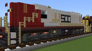 Minecrafting Tutorial - Soo Line SD9 Locomotive How to Build