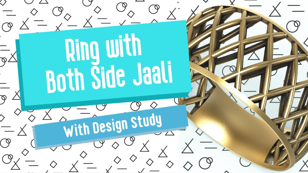 दोनों तरफ की जाली कैसे बनाये.  | Both Side Filigree Pattern Ring with Study