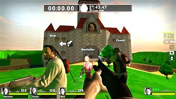 Left 4 Dead 2 - Super Mario 64 Castle Custom Survival Map Gameplay Walkthrough