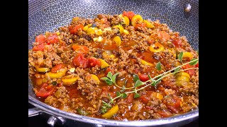 УЖИН за 20 мин  Мясо по-Кубински Пикадилло (Picadillo)