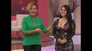 Reality star exposes ENTIRE boob in live TV wardrobe malfunction