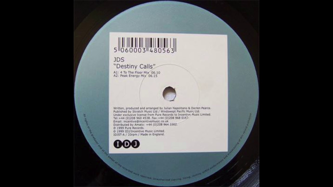 Watch JDS - Destiny Calls (4 To The Floor Mix) (1999) on YouTube Watch JDS - Destiny Calls (4 To The Floor Mix) (1999) on YouTube