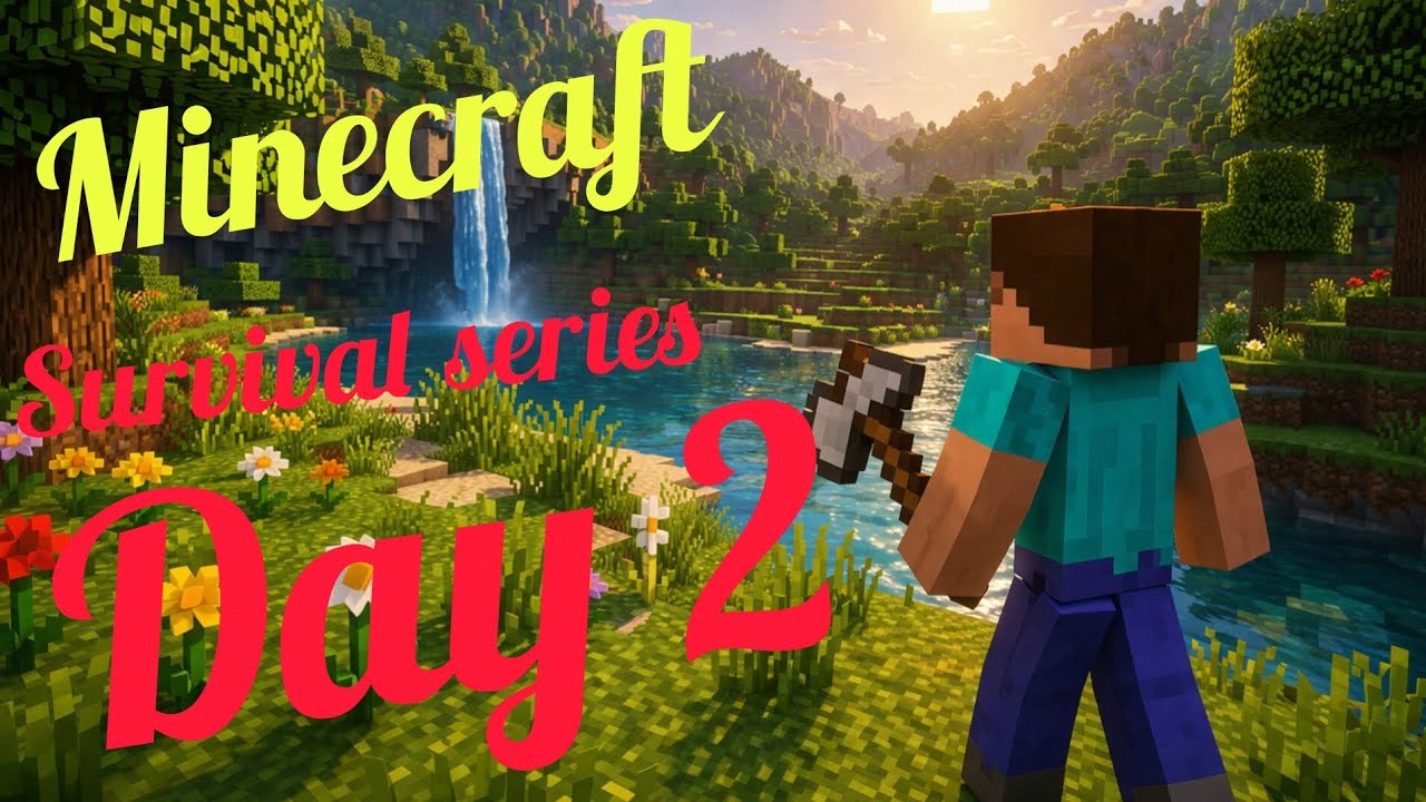 Day 2 of minecraft survival series/start mining #minecraft - YouTube