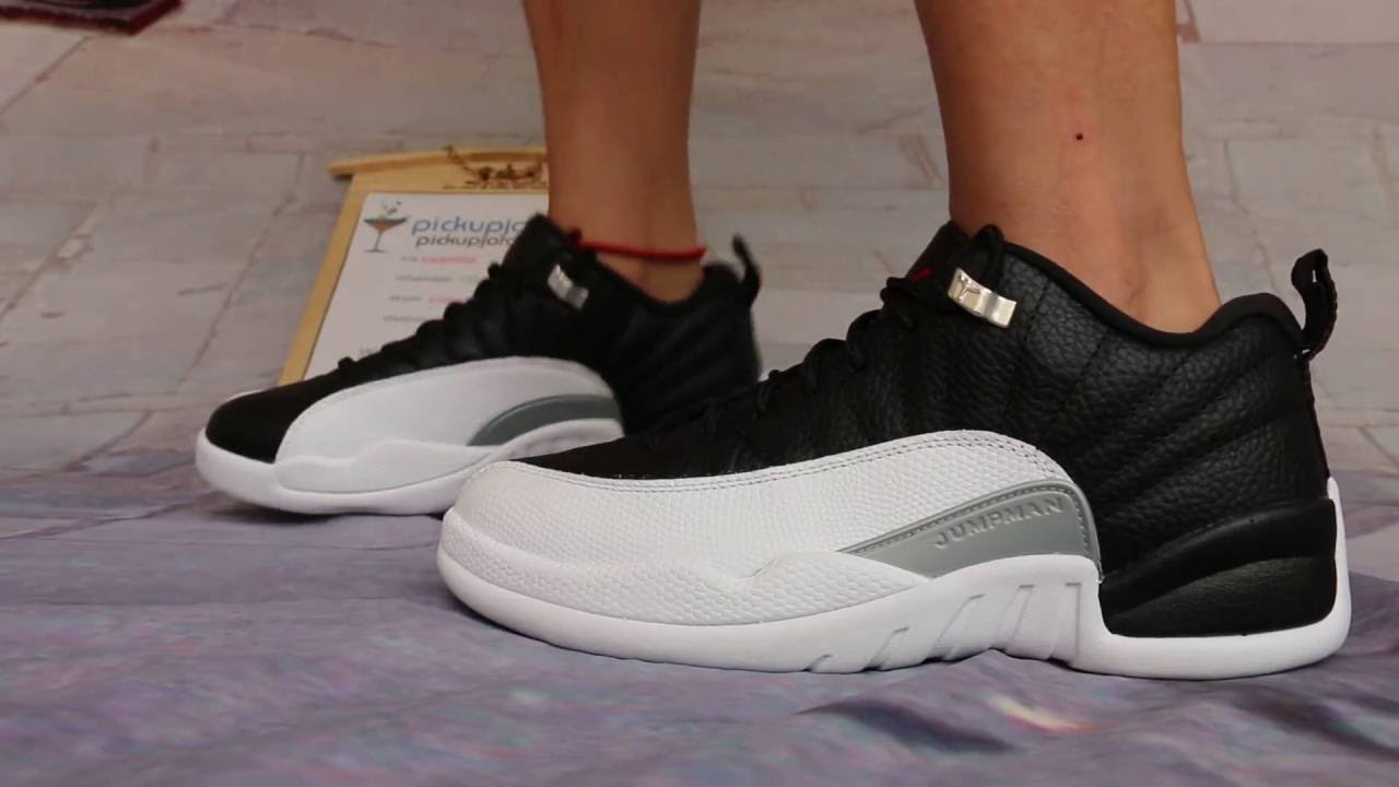 How Air Jordan 12 Low Playoff Look on Foot Show